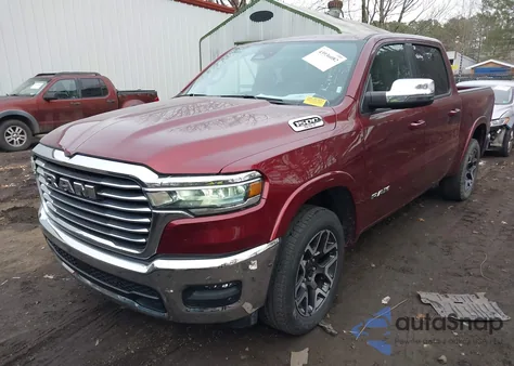 2025 Ram 1500 Laramie 4X4 5'7 Box z USA, uszkodzony, nr VIN 1C6SRFJP6SN567386